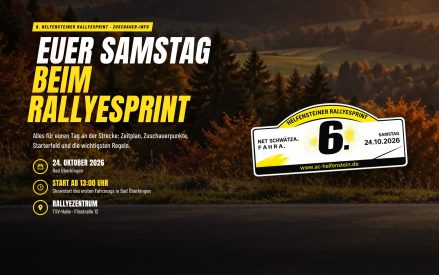 ADAC Helfensteiner Rallyesprint am 24. Oktober in Bad Überkingen